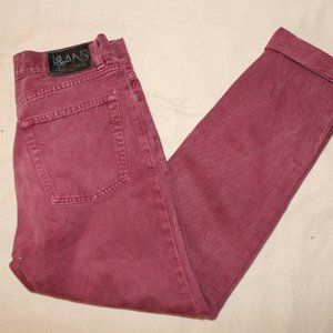 Vtg Dolce & Gabbana Maroon High Waist Jeans 32x46